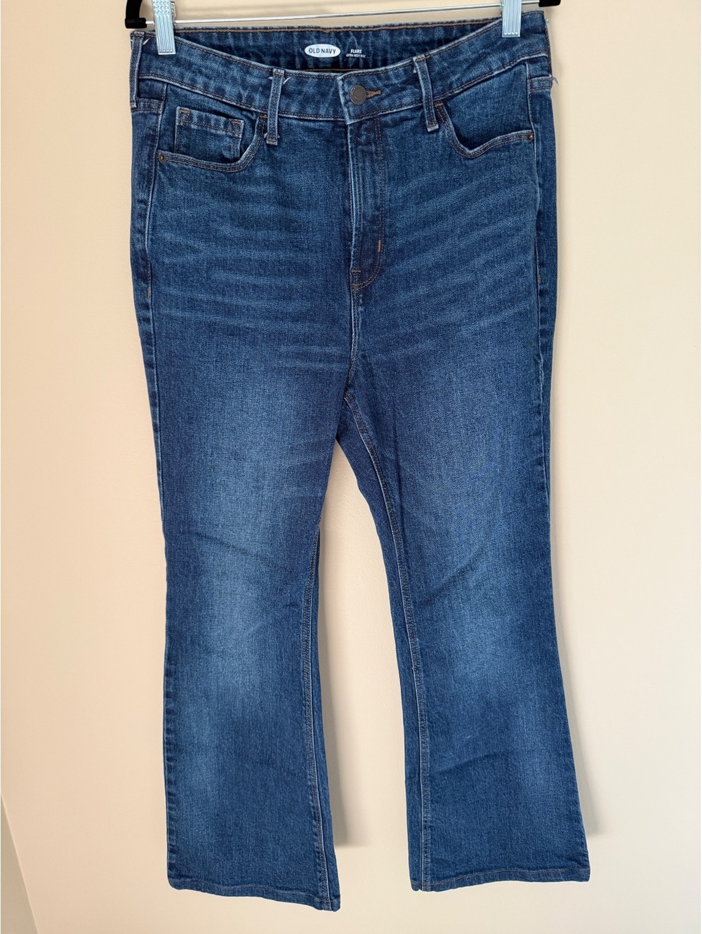 12 Old Navy dark wash flare jeans